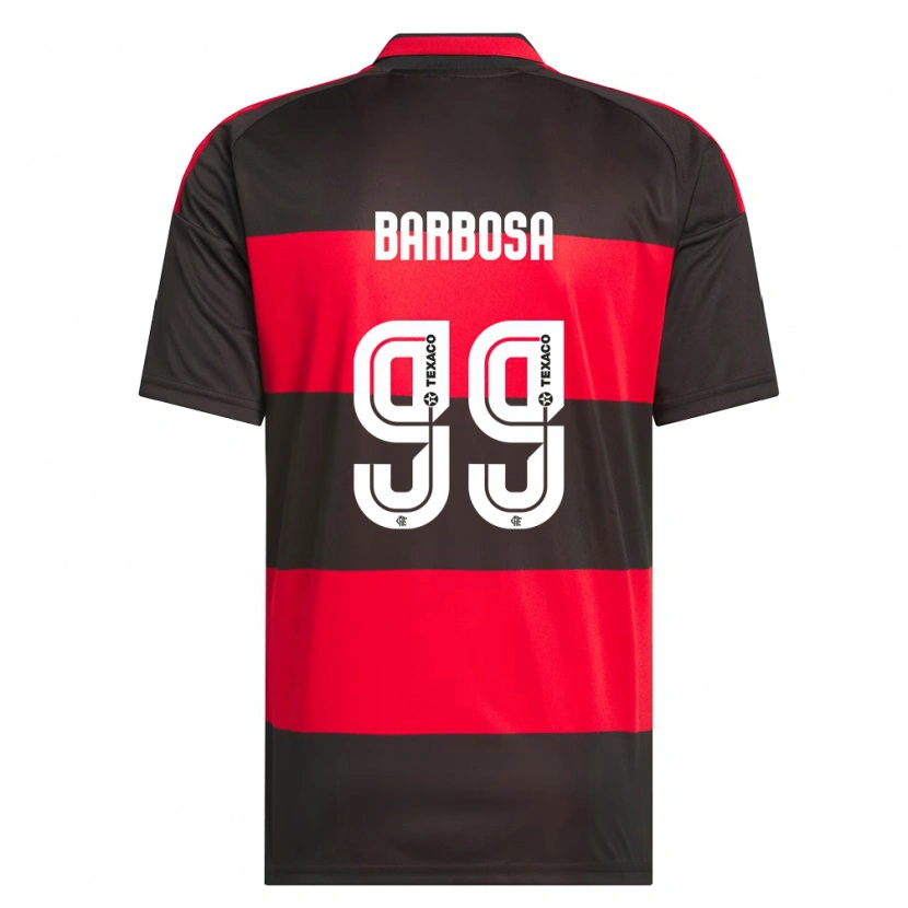 Danxen Criança Camisola Gabriel Barbosa #99 Vermelho Preto Branco Principal 2026/27 Camisa Brasil