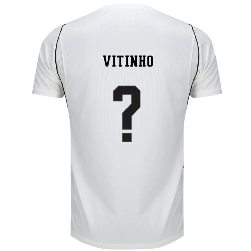 Danxen Criança Camisola Vitinho #0 Branco Preto Vermelho Principal 2026/27 Camisa Brasil