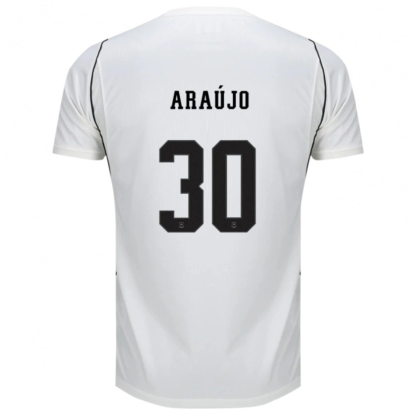 Danxen Criança Camisola Matheus Araujo #30 Branco Preto Vermelho Principal 2026/27 Camisa Brasil