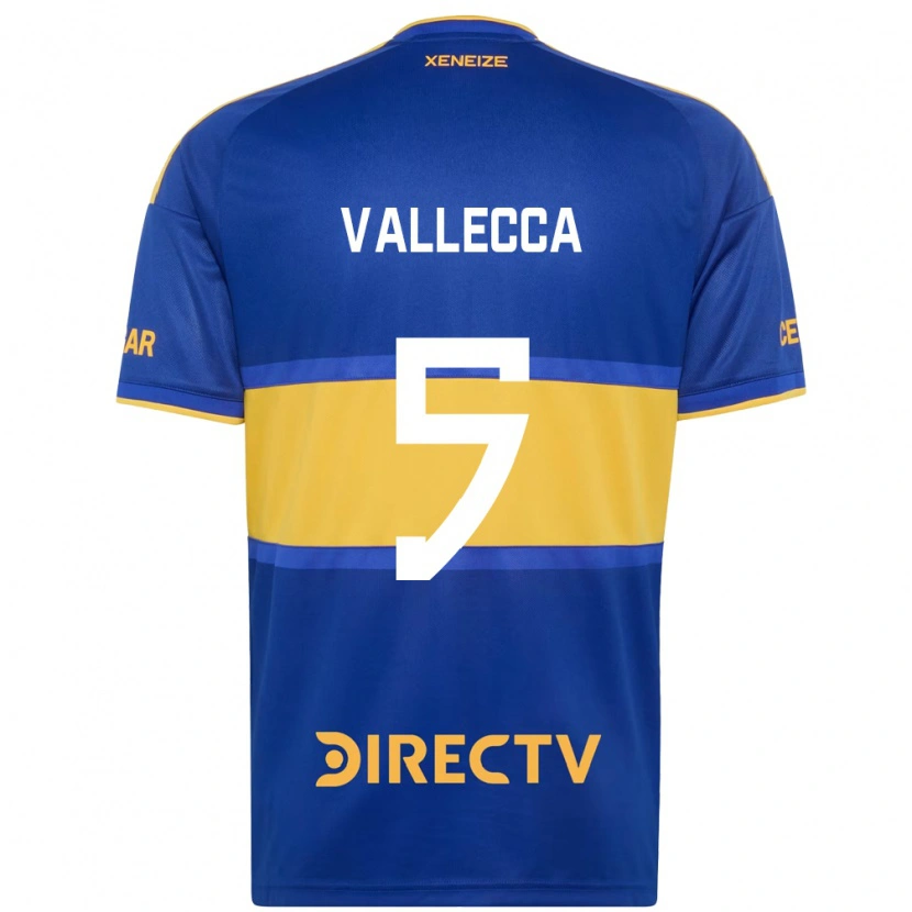 Danxen Criança Camisola Santiago Vallecca #5 Azul Real Amarelo Principal 2026/27 Camisa Brasil