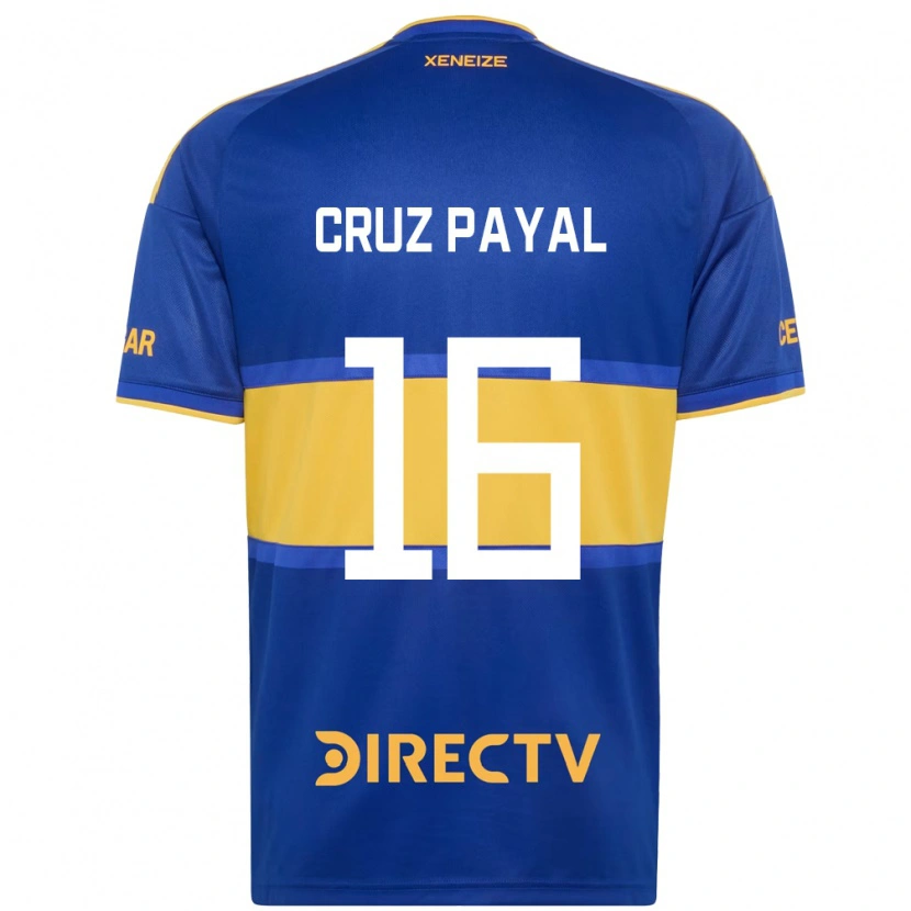 Danxen Criança Camisola Juan Cruz Payal #16 Azul Real Amarelo Principal 2026/27 Camisa Brasil