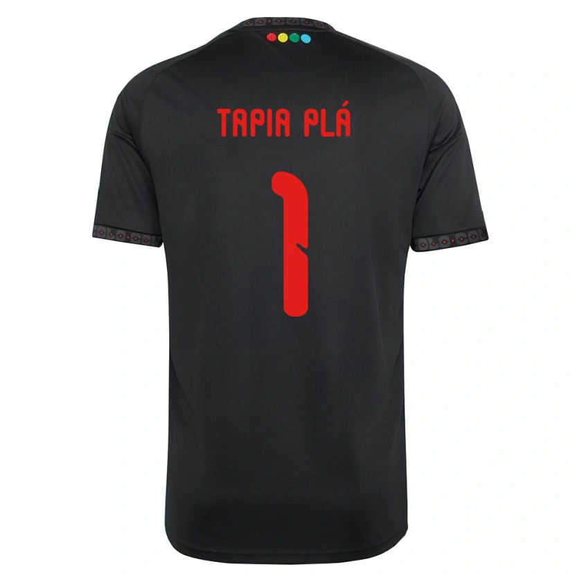 Danxen Criança Camisola Santiago Tapia Plá #1 Preto Vermelho Alternativa 2026/27 Camisa Brasil