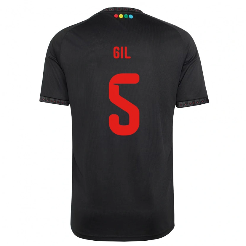Danxen Criança Camisola Leonardo Gil #5 Preto Vermelho Alternativa 2026/27 Camisa Brasil