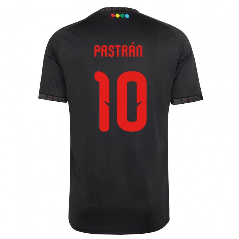 Danxen Criança Camisola Lautaro Pastrán #10 Preto Vermelho Alternativa 2026/27 Camisa Brasil