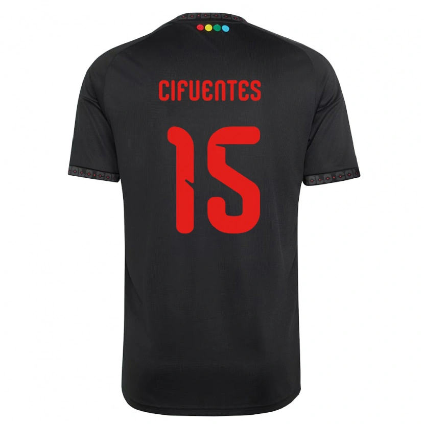Danxen Criança Camisola Anaís Cifuentes #15 Preto Vermelho Alternativa 2026/27 Camisa Brasil