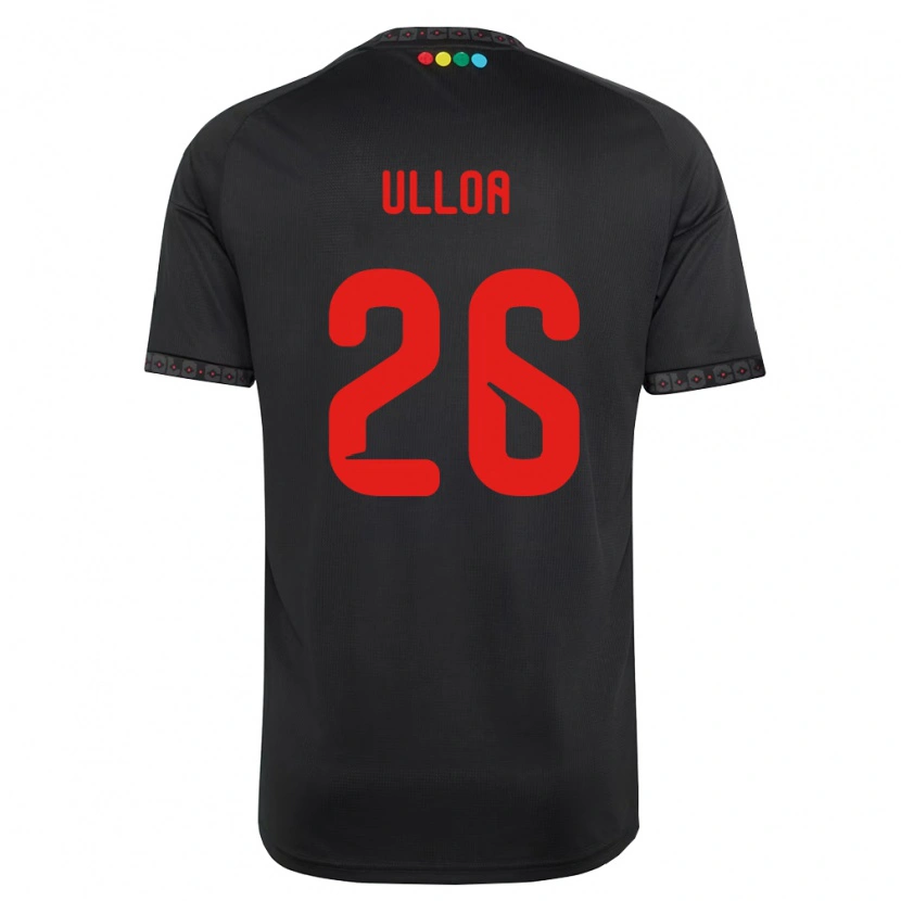 Danxen Criança Camisola Diego Ulloa #26 Preto Vermelho Alternativa 2026/27 Camisa Brasil