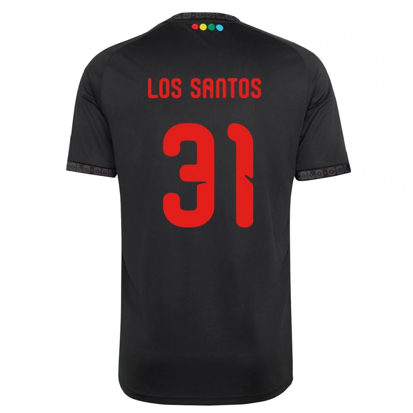 Danxen Criança Camisola Matías De Los Santos #31 Preto Vermelho Alternativa 2026/27 Camisa Brasil
