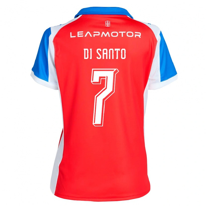 Danxen Criança Camisola Franco Di Santo #7 Vermelho Azul Alternativa 2026/27 Camisa Brasil