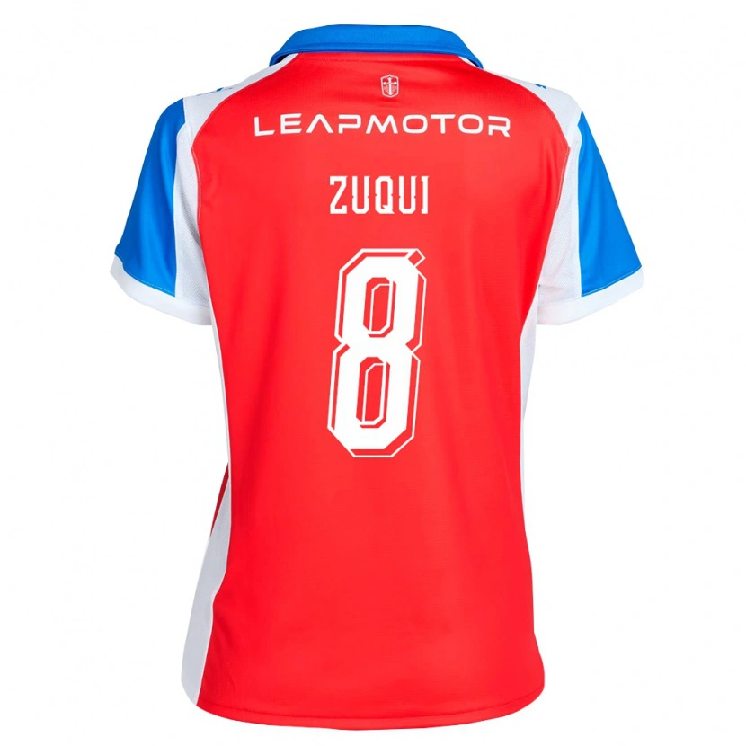 Danxen Criança Camisola Fernando Zuqui #8 Vermelho Azul Alternativa 2026/27 Camisa Brasil