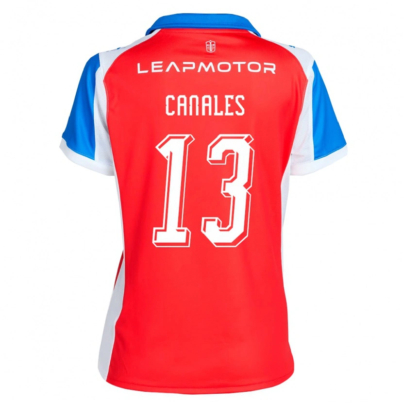 Danxen Criança Camisola Alfred Canales #13 Vermelho Azul Alternativa 2026/27 Camisa Brasil