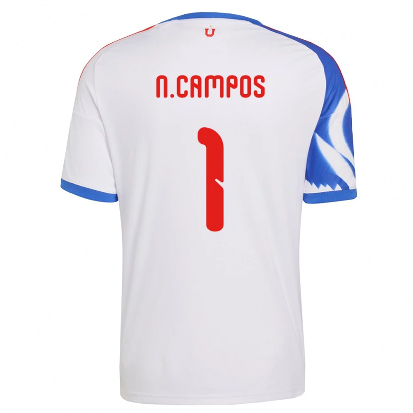 Danxen Criança Camisola Natalia Campos #1 Branco Azul Marinho Alternativa 2026/27 Camisa Brasil