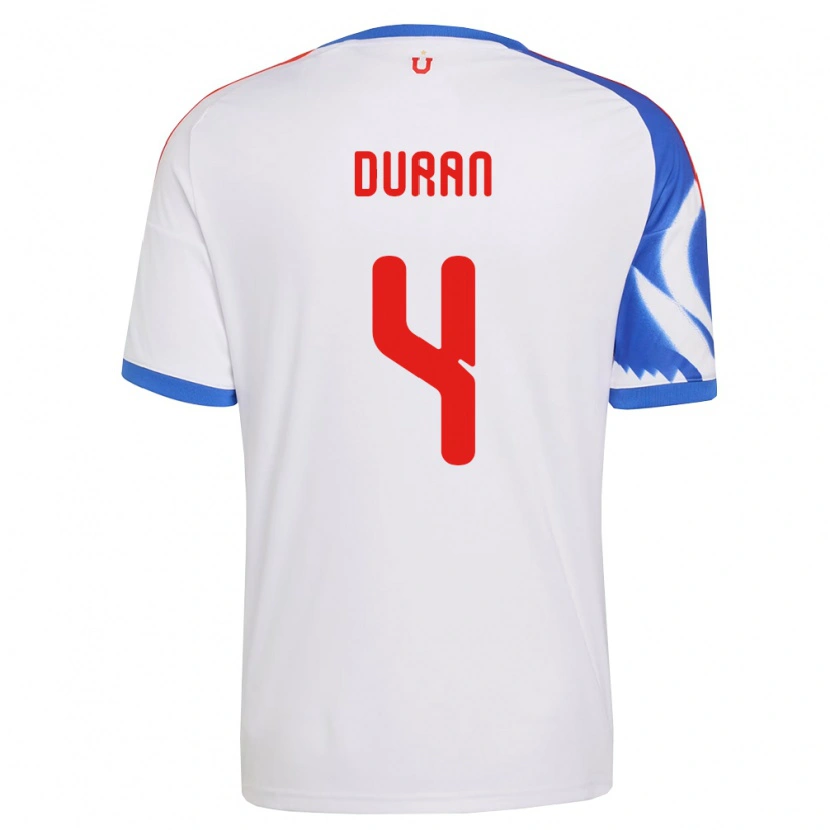 Danxen Criança Camisola Ignacia Durán #4 Branco Azul Marinho Alternativa 2026/27 Camisa Brasil