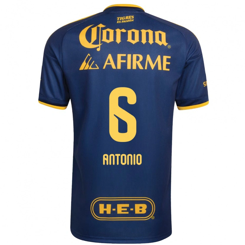 Danxen Criança Camisola Nancy Antonio #6 Azul Real Amarelo Alternativa 2026/27 Camisa Brasil