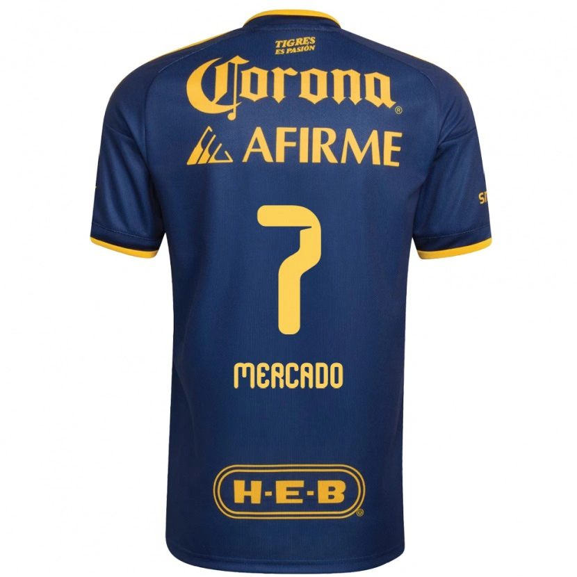 Danxen Criança Camisola Liliana Mercado #7 Azul Real Amarelo Alternativa 2026/27 Camisa Brasil