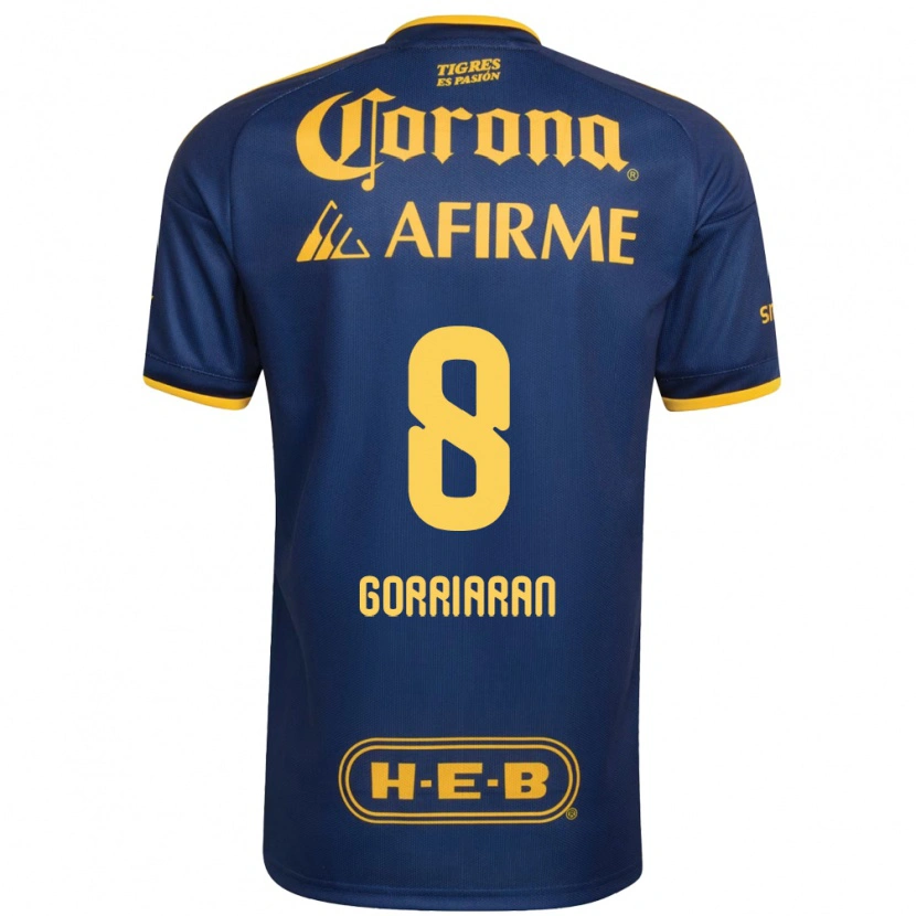 Danxen Criança Camisola Fernando Gorriarán #8 Azul Real Amarelo Alternativa 2026/27 Camisa Brasil