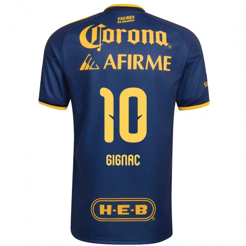 Danxen Criança Camisola Andre-Pierre Gignac #10 Azul Real Amarelo Alternativa 2026/27 Camisa Brasil