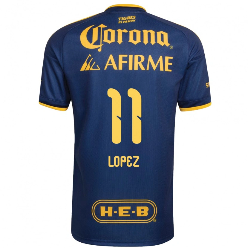 Danxen Criança Camisola Nicolas Lopez #11 Azul Real Amarelo Alternativa 2026/27 Camisa Brasil