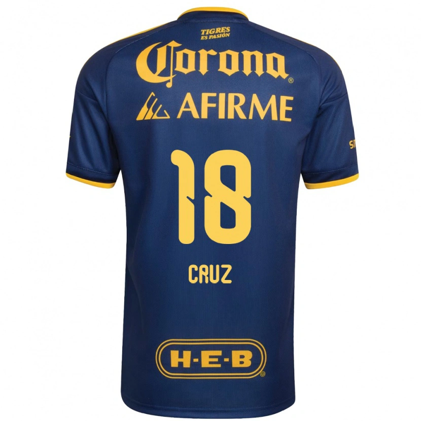 Danxen Criança Camisola Belen Cruz #18 Azul Real Amarelo Alternativa 2026/27 Camisa Brasil