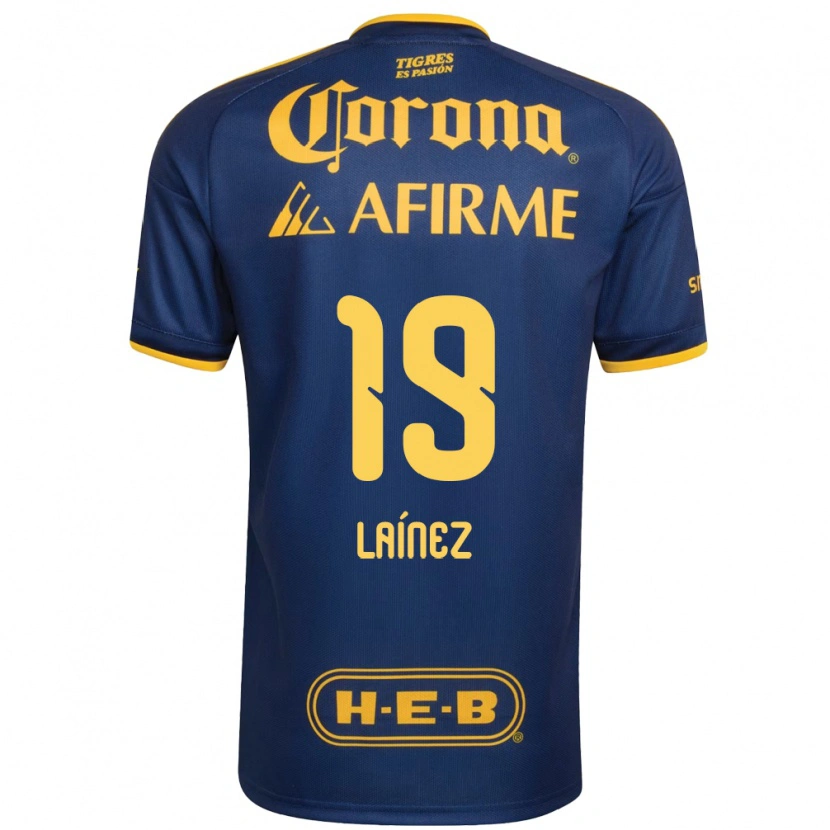 Danxen Criança Camisola Mauro Laínez #19 Azul Real Amarelo Alternativa 2026/27 Camisa Brasil