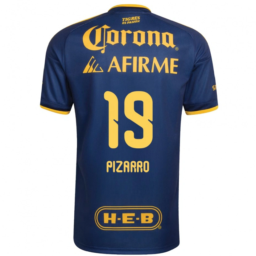 Danxen Criança Camisola Guido Pizarro #19 Azul Real Amarelo Alternativa 2026/27 Camisa Brasil