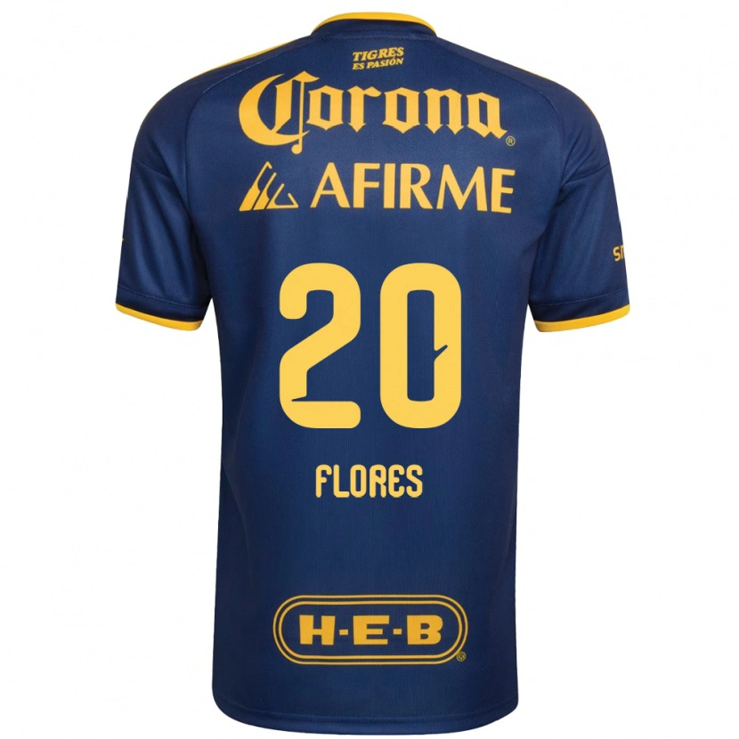 Danxen Criança Camisola Marcelo Flores #20 Azul Real Amarelo Alternativa 2026/27 Camisa Brasil