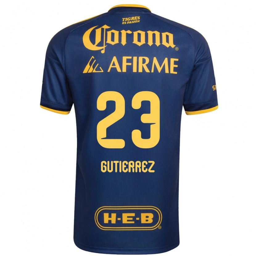 Danxen Criança Camisola Jana Gutierrez #23 Azul Real Amarelo Alternativa 2026/27 Camisa Brasil
