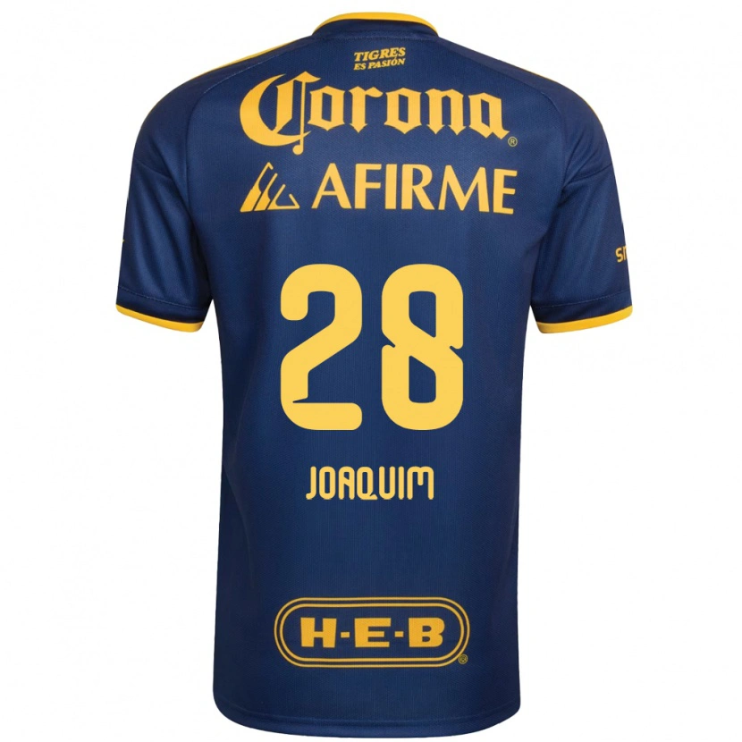 Danxen Criança Camisola Joaquim Henrique Pereira Silva #28 Azul Real Amarelo Alternativa 2026/27 Camisa Brasil