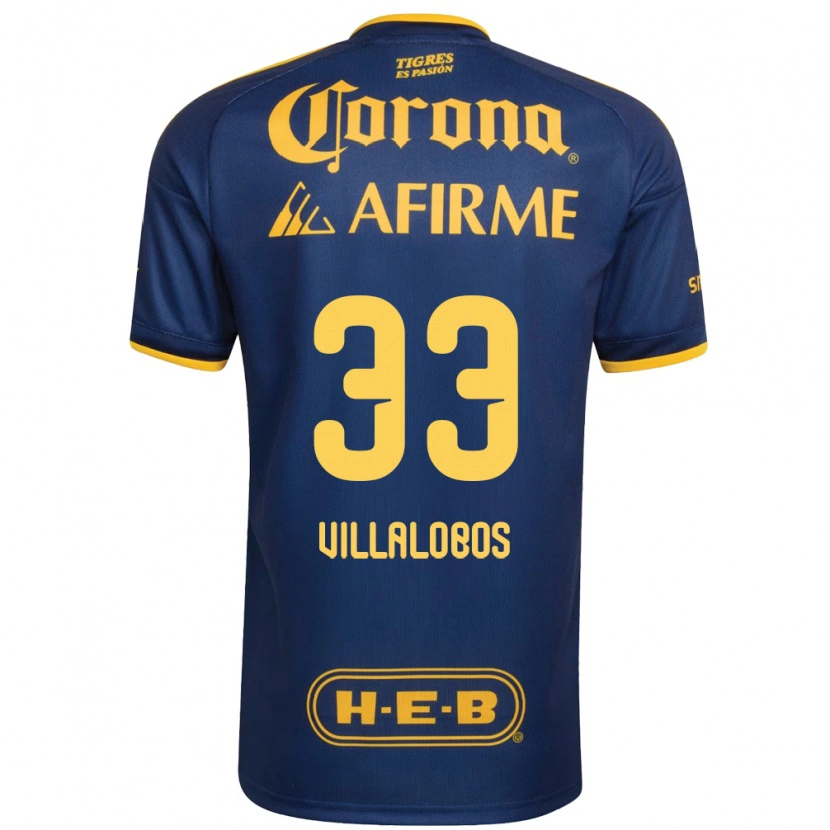 Danxen Criança Camisola Vania Villalobos #33 Azul Real Amarelo Alternativa 2026/27 Camisa Brasil