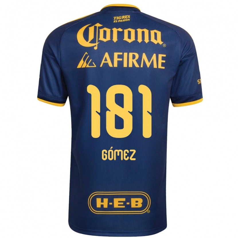 Danxen Criança Camisola Luis Gómez #181 Azul Real Amarelo Alternativa 2026/27 Camisa Brasil
