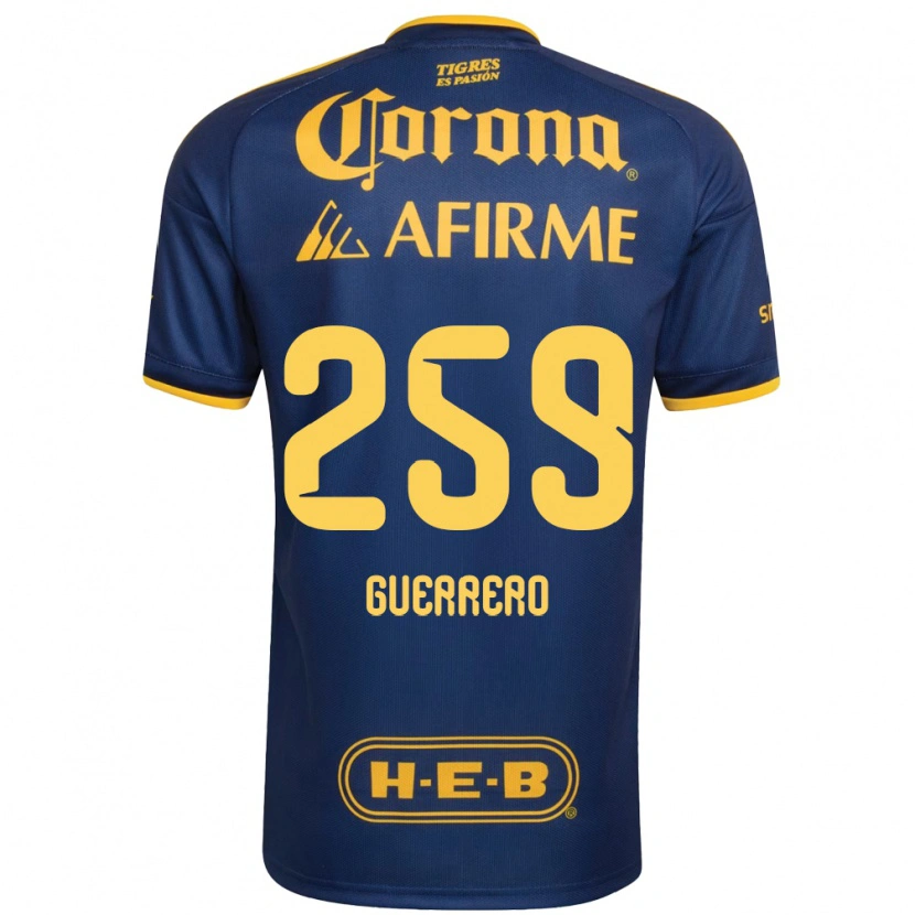 Danxen Criança Camisola Erick Guerrero #259 Azul Real Amarelo Alternativa 2026/27 Camisa Brasil
