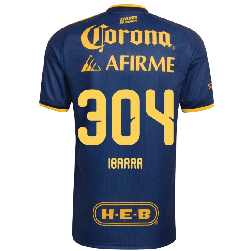Danxen Criança Camisola Luis Ibarra #304 Azul Real Amarelo Alternativa 2026/27 Camisa Brasil