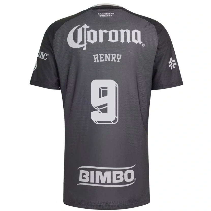 Danxen Criança Camisola Henry Martin #9 Cinza Branco Preto Alternativa 2026/27 Camisa Brasil