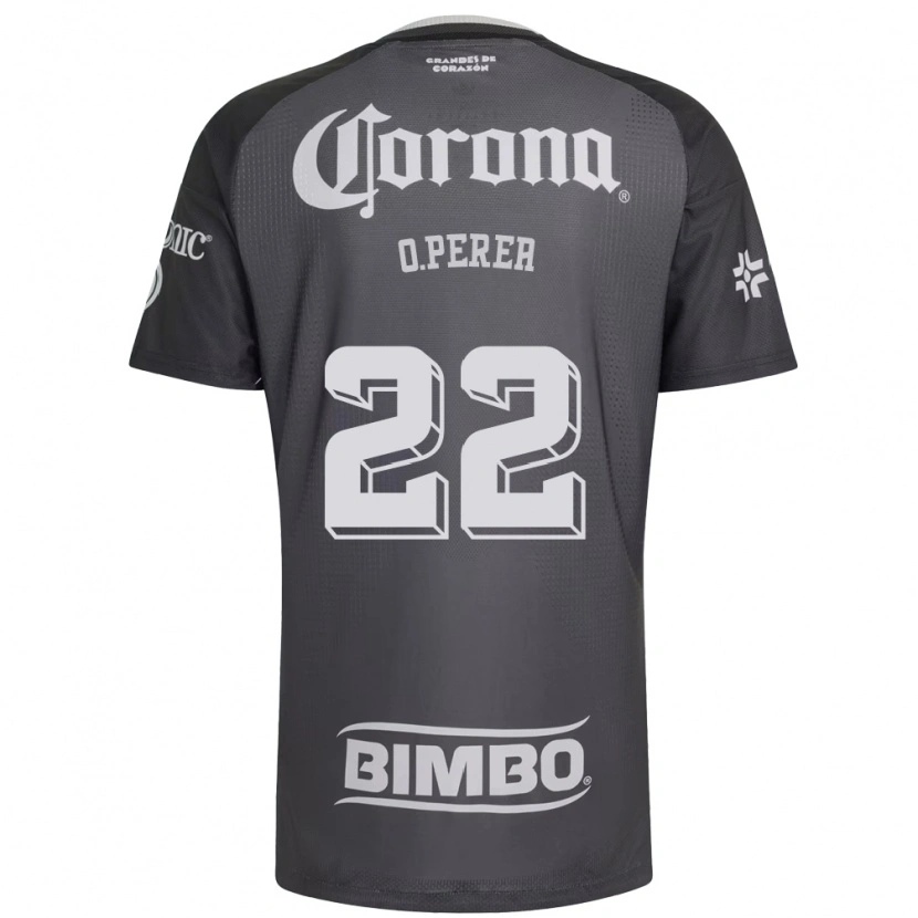 Danxen Criança Camisola Óscar Perea #22 Cinza Branco Preto Alternativa 2026/27 Camisa Brasil