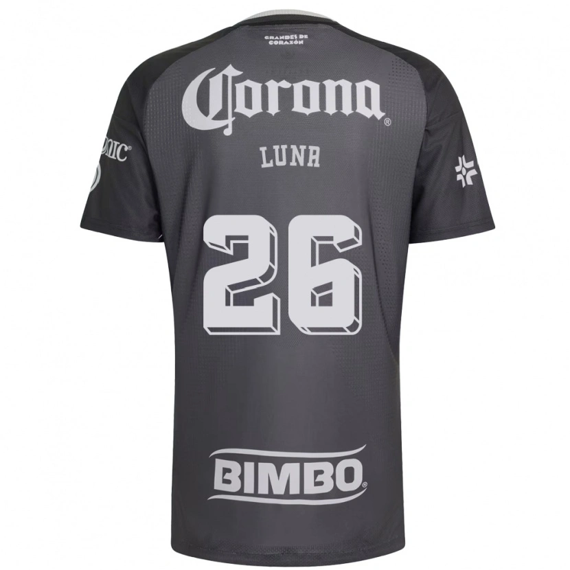 Danxen Criança Camisola Karen Luna #26 Cinza Branco Preto Alternativa 2026/27 Camisa Brasil