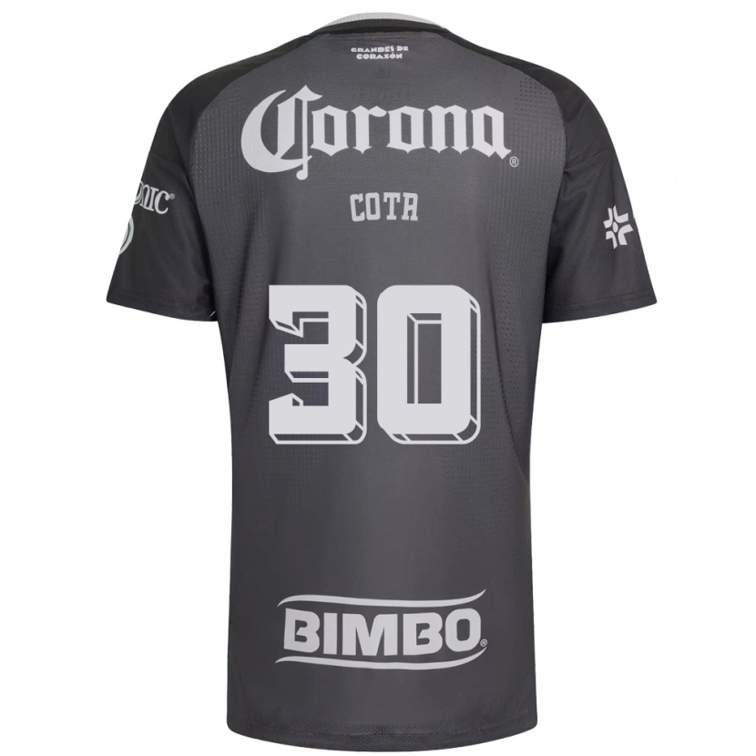 Danxen Criança Camisola Rodolfo Cota #30 Cinza Branco Preto Alternativa 2026/27 Camisa Brasil