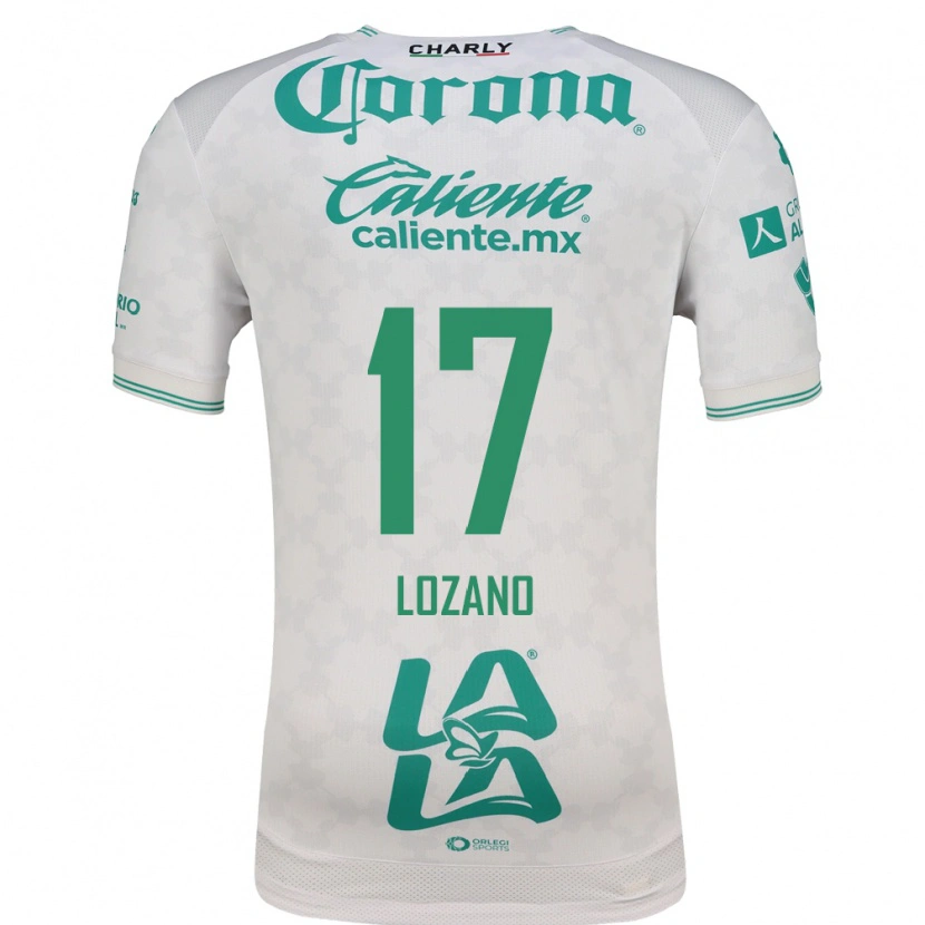 Danxen Criança Camisola Esteban Lozano #17 Verde Claro Branco Alternativa 2026/27 Camisa Brasil