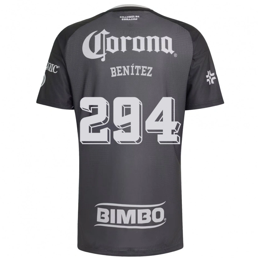 Danxen Criança Camisola Roger Benítez #294 Cinza Branco Preto Alternativa 2026/27 Camisa Brasil