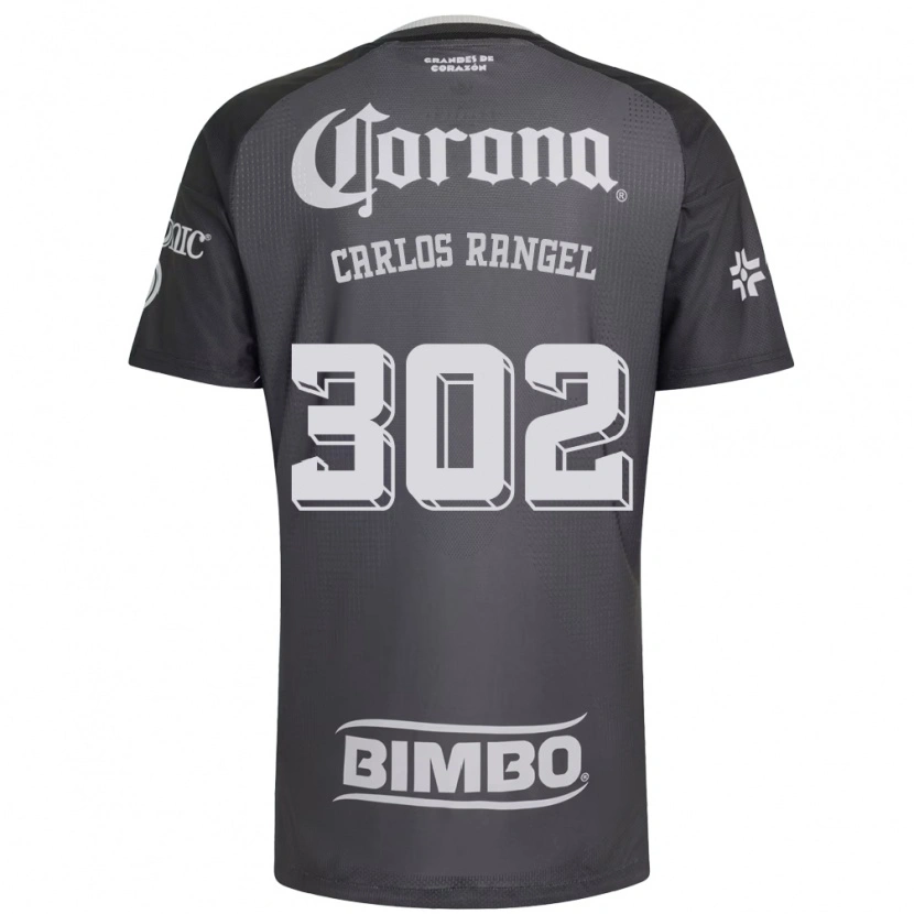 Danxen Criança Camisola Juan Carlos Rangel #302 Cinza Branco Preto Alternativa 2026/27 Camisa Brasil