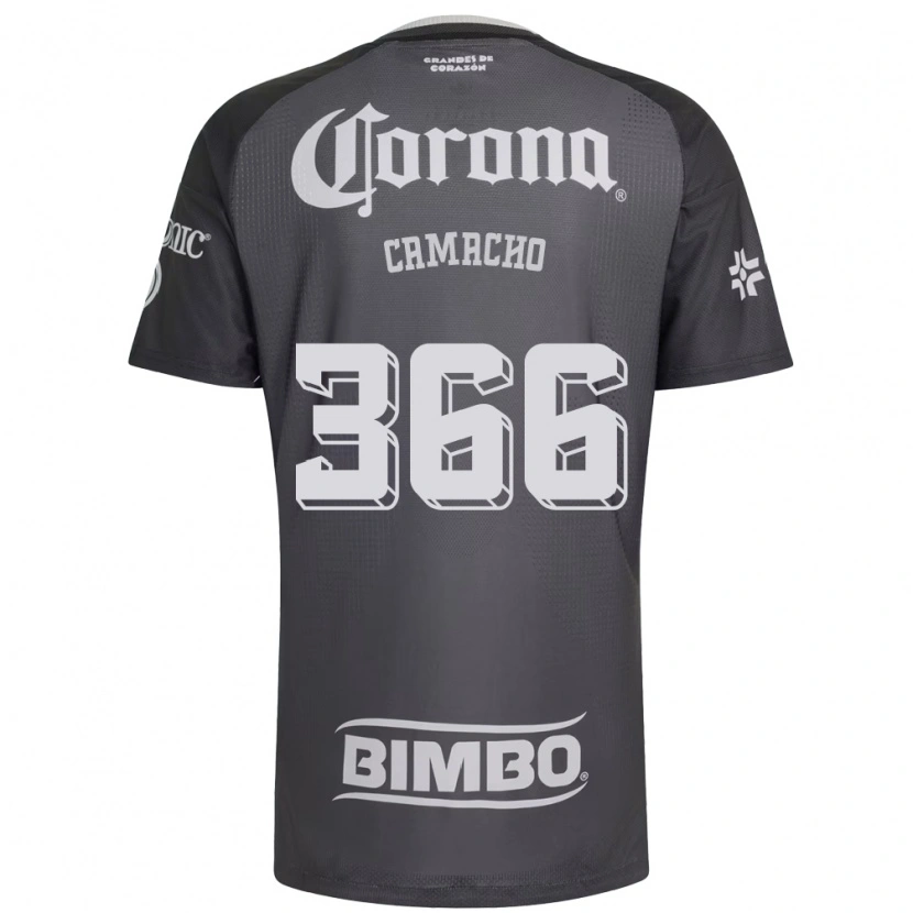 Danxen Criança Camisola Jorge Camacho #366 Cinza Branco Preto Alternativa 2026/27 Camisa Brasil