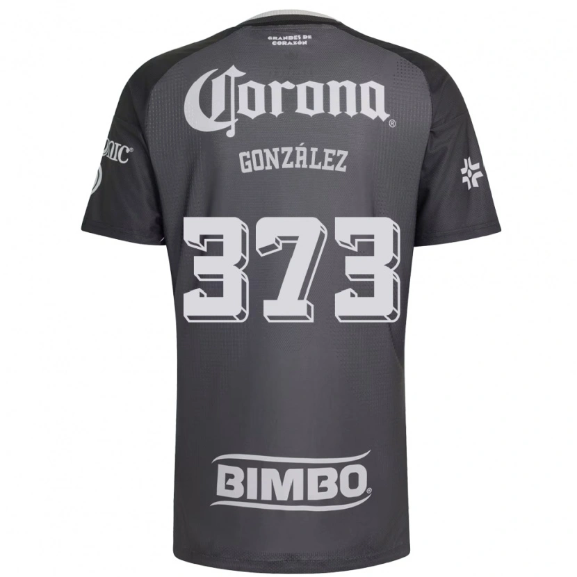 Danxen Criança Camisola Jayden González #373 Cinza Branco Preto Alternativa 2026/27 Camisa Brasil