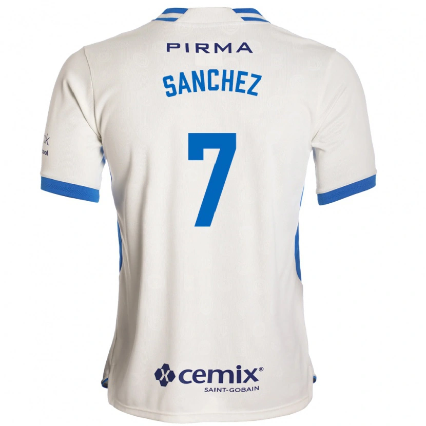 Danxen Criança Camisola Andrea Sanchez #7 Branco Azul Vermelho Alternativa 2026/27 Camisa Brasil