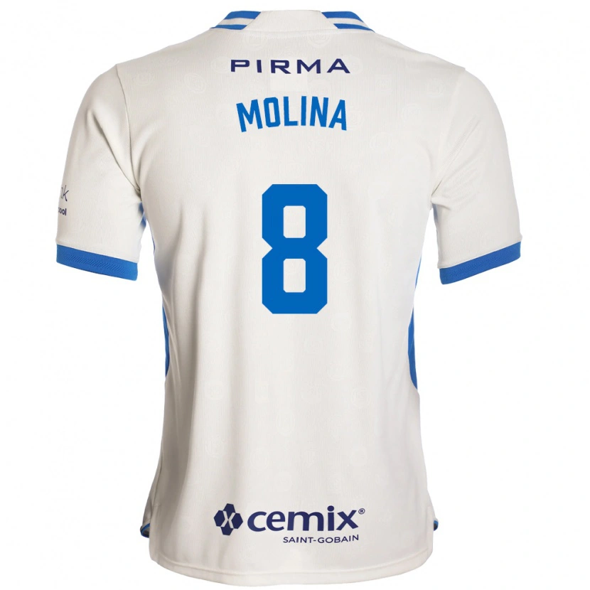 Danxen Criança Camisola Dalia Molina #8 Branco Azul Vermelho Alternativa 2026/27 Camisa Brasil