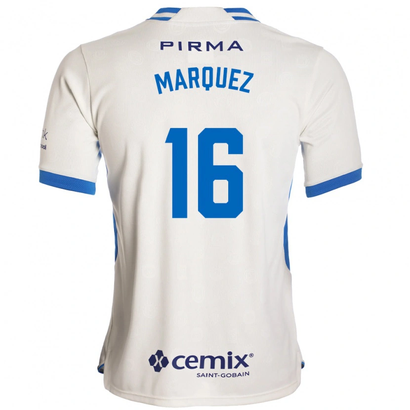 Danxen Criança Camisola Jeremy Márquez #16 Branco Azul Vermelho Alternativa 2026/27 Camisa Brasil