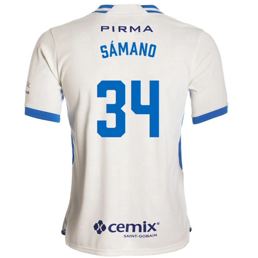 Danxen Criança Camisola Leonardo Sámano #34 Branco Azul Vermelho Alternativa 2026/27 Camisa Brasil