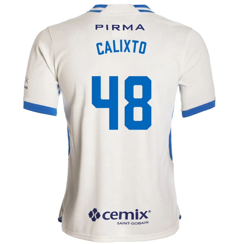 Danxen Criança Camisola Nicolás Calixto #48 Branco Azul Vermelho Alternativa 2026/27 Camisa Brasil