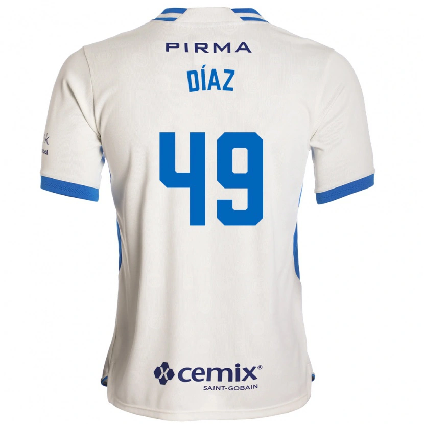 Danxen Criança Camisola Josué Díaz #49 Branco Azul Vermelho Alternativa 2026/27 Camisa Brasil