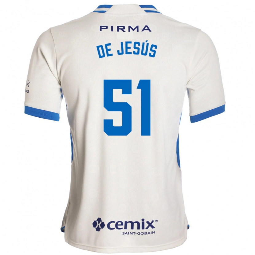 Danxen Criança Camisola Luis De Jesús #51 Branco Azul Vermelho Alternativa 2026/27 Camisa Brasil