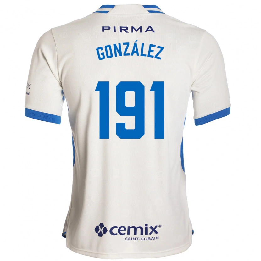 Danxen Criança Camisola Alejandro González #191 Branco Azul Vermelho Alternativa 2026/27 Camisa Brasil