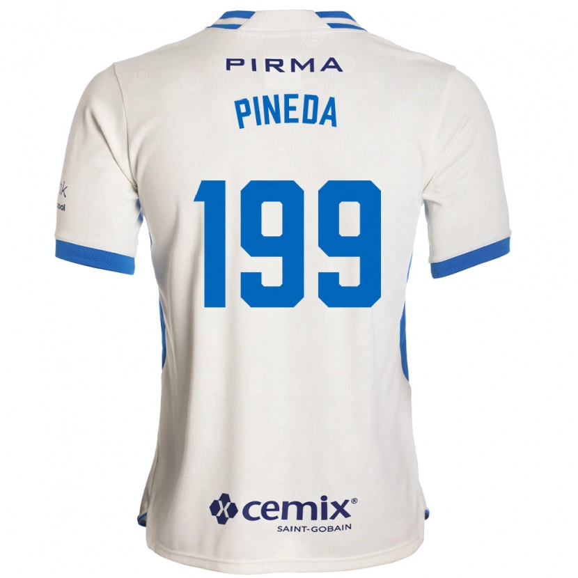 Danxen Criança Camisola Zadiel Pineda #199 Branco Azul Vermelho Alternativa 2026/27 Camisa Brasil