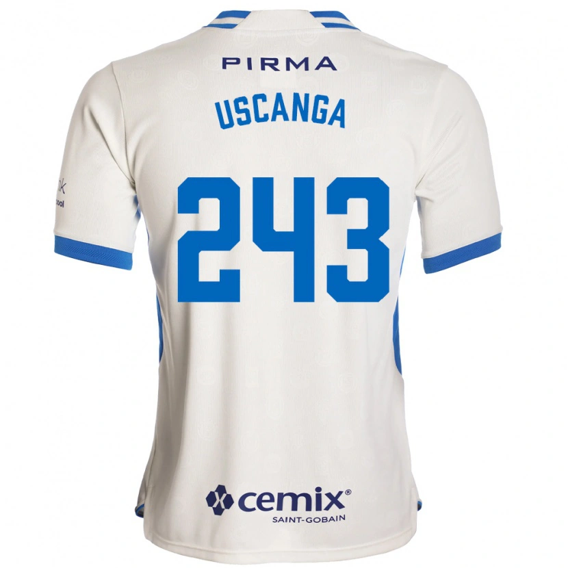 Danxen Criança Camisola Rubén Uscanga #243 Branco Azul Vermelho Alternativa 2026/27 Camisa Brasil